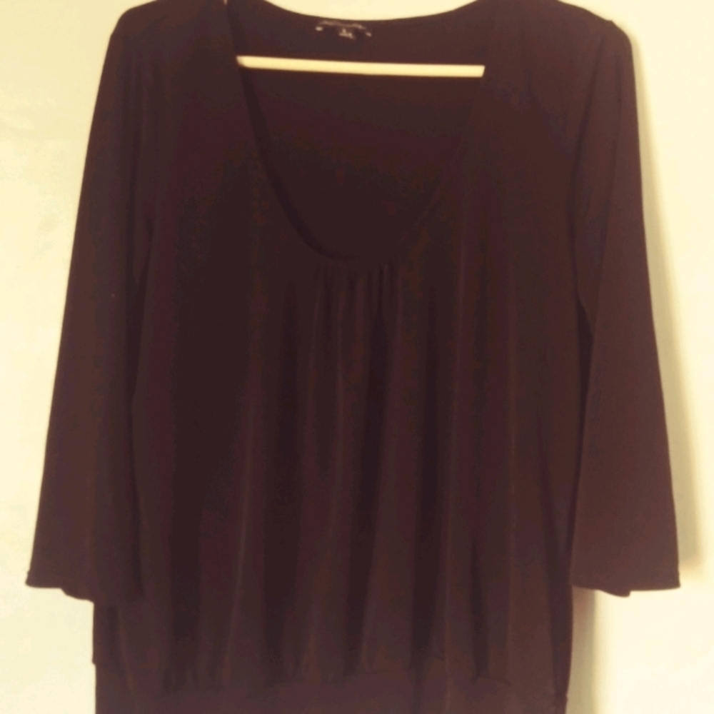 Black Notations Blouse